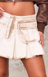 Prettylittlething CC54212 Fodros Mini Farmer Szoknya Prettylittlething (18) Xs