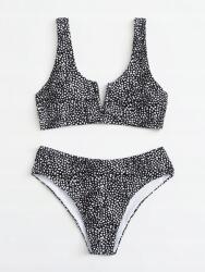 Shein LC96310 Shein Kétrészes, Merevítős, Polkapöttyös fürdőruha (20) S