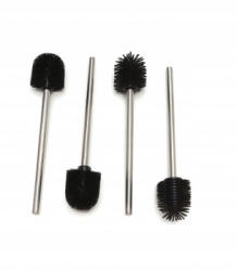 4 darabos Wc kefe készlet különböző fejekkel, szilikon és hagyományos sörtékkel (4WC)