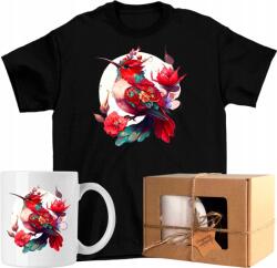  Póló szett Kolibri Bögre Művészet Virágok 02 Kész Ajándék