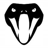  Autós matrica kígyófej 10cm x 15cm