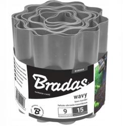 Bradas Hullámos Gyepszegély Paliszád 9M X 25CM Szürke Kertbe (B1/R3/P1/2272)