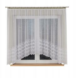  Kész függöny klasszikus 160x310 jacquard fehér béka függöny (ESMERALDA 160x310)