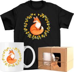  Bögre szett Póló Róka Virágok Kedves 4 Kész Ajándék Xs (AP45.94.XS)