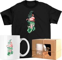  Bögre szett Póló Flamingó Virágok 1 Kész Ajándék 140 (AP45.24.140)