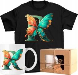  Bögre szett Póló Betű Pillangó Névre szóló Színes 8 Kész Ajándék 104 (AP17.017.104)