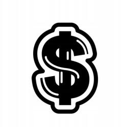  Autós matrica dollár pénz