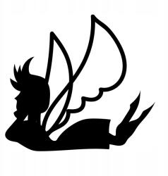 Autós matrica tündér grafika 5d 15cm x 13cm