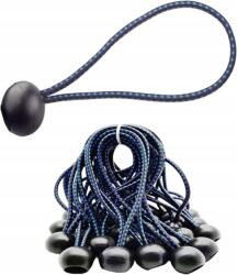 30 Db Gumi Kötél Golyóval, Rögzítő Kötél, Bungee Kötél Tartókhoz, Sátrakhoz, Bannerokhoz 15cm (0132)