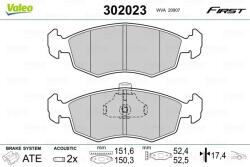 VALEO Set placute frana VALEO 302023 (302023)