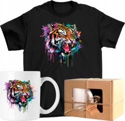  Bögre szett Póló állat art művészet tigris 12 Kész Ajándék 104 (AP33.0526.104)