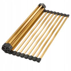 Arany színű mosogatótálca csepegtető szárító alátét 43x32 cm Aqualis-9 (MS-99)