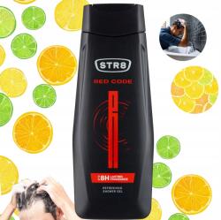 STR8 Tusfürdő Red Code Intenzív Férfi Testápoló Illat 400 ML (ŻEL STR8 PRYSZNIC RED CODE INTENSYWNY 400 ML)