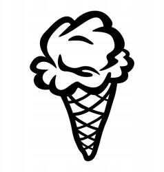  Autós fagylalt matrica tölcsérben