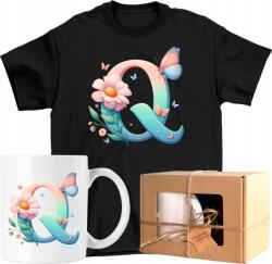  Bögre szett Póló pillangó betű ábécé Q Kész Ajándék 104 (AP26.485.104)