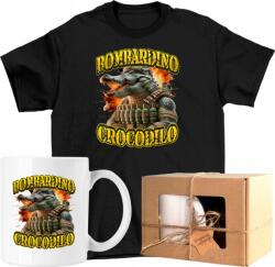  Bögre szett Póló Bombadiro Crocodilo brainrot 5 Kész Ajándék 140 (AP44.15.140)