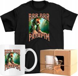  Bögre szett Póló Brr Brr Patapim brainrot majom 4 Kész Ajándék 116 (AP44.35.116)