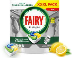 Fairy Platinum All In One Mosókapszula Só Funkcióval Citrom Illatú, 96 Darabos Csomag (Kapsułki Fairy Platinum All In One 96 Sztuk)