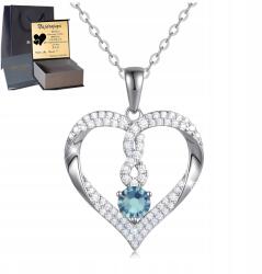 Mennica Świdnicka Gyönyörű Nyaklánc Ezüst 925 Szív Infinity Ajándék Gravírozás