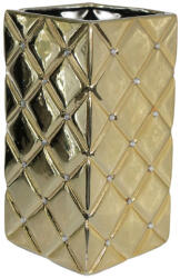 Polnix Váza arany csillogó kerámia H26 DEcodomi (02.711.26)