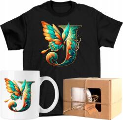  Bögre szett Póló Betű Pillangó Névre szóló Színes 16 Kész Ajándék 128 (AP17.025.128)