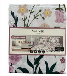 Smukee Pamut ágyneműhuzat Smukee 160x200 cm fehér virágok (5904708962682)