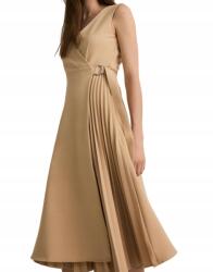 Reserved Plisszírozott MIDI ruha, ujjatlan, boríték nyakú, Size 42