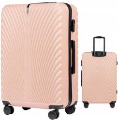 Wings Utazó bőrönd nagy Wings Rózsaszín Abs+ 4 kerék kódzár Kemény poggyász (SN120-L-PINK)