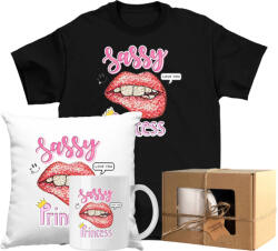  Nagy Szett Póló Bögre Princesa Divatos Száj Xs Ajándék (AP57.86.XS)