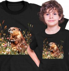  Gyerek Póló Vidra Természet Kedves 1 Fekete 128 (AP54.117.128)