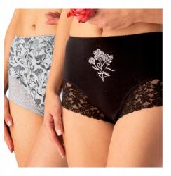 Key Női alsónadrág Bugyi Pamut Magas derekú Csipke 2csomag Lpf 578 Key L (figi damskie bawełniane maxi zestaw Key)