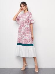 Shein Ruha, virágmintás, Size 40, 95% poliészter, 5% elasztán