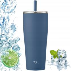 Zojirushi Hőszigetelt bögre szívószállal utazáshoz Zojirushi SX-HA89H-AM 890 ml Sötétkék (SX-HA89H-AM)