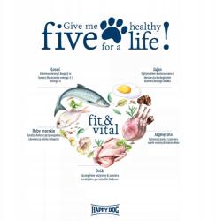 Happy Dog Fit & Vital Felnőtt Mini, Kutyaeledel kistestű kutyáknak 12 hónapos kortól, 800 g