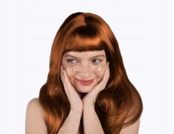 Party Deco Paróka, hosszú haj, vörös (PER2-110)