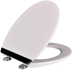 Rodeno Wc Ülőke, Lassan Záródó, Fekete Díszítéssel, Tartós Duroplaszt (ROD8981)