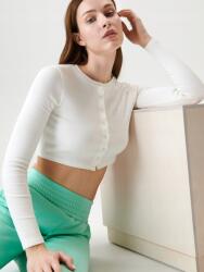 sinsay DC31312 Crop Bordázott Hosszú Ujjú Felső Gombokkal (19) XL