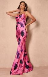 Prettylittlething DC31204 Maxi Ruha Mintás Szatén Vékony Pántos Prettylittlething (16) L