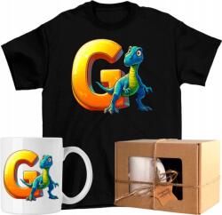  Póló szett Dino bögre dinoszaurusz t-rex ábécé G betű Kész Ajándék