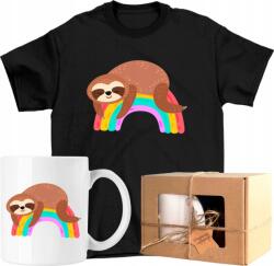  Bögre szett Póló Lajhár Vicces 1 Kész Ajándék 128 (AP45.83.128)