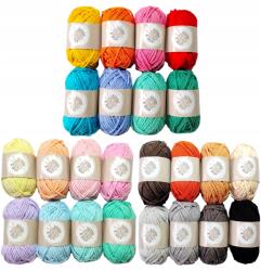 Alison & Mae Pamut Horgolófonal Készlet 24x25m Fonal Fonal Alison (zestaw włóczek do szydełkowania)