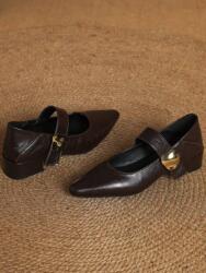 Shein B42115 Shein Barna Kis Sarkú Cipő (22) 39, 5 (sx2411076468777417)