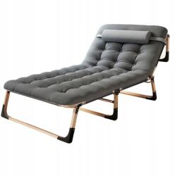 Magboss Hordozható összecsukható utazóágy matraccal kanadai szürke (57837)