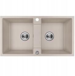 Kuchinox Kétmedencés mosogató Kuchinox Rab gránit bézs (SBF_420Y)