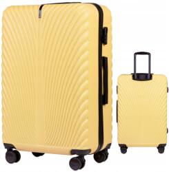 Wings nagy utazó bőrönd Sárga Abs+ 4 kerék kódzár (SN120-L-I.CREAM)
