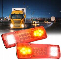  2 Darabos Led Hátsó Lámpa Szett Utánfutókhoz, Autószállítókhoz, Nyíllal, 12V