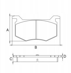 Stellox Hátsó Fékbetét Mitsubishi Lancer 1.3-2.0 03> Outlander 2.0 2.4 & 4WD