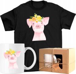  Bögre szett Póló Malac Kedves Gyerek 8 Kész Ajándék Xs (AP45.233.XS)