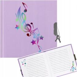 Starpak Napló Zárható Jegyzetfüzet Zene Kotta (498702)