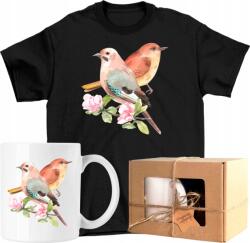  Bögre szett Póló Madár Virágok Művészet 1 Kész Ajándék 152 (AP45.167.152)